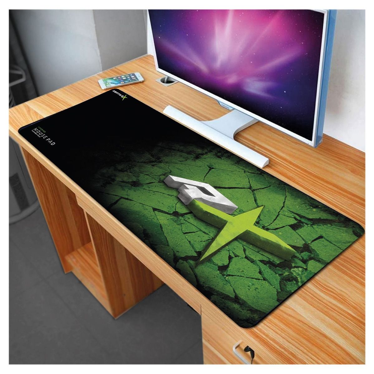REPTILEX - Mousepads Gamer 70X30 Reptilex Green Edition Rx0009