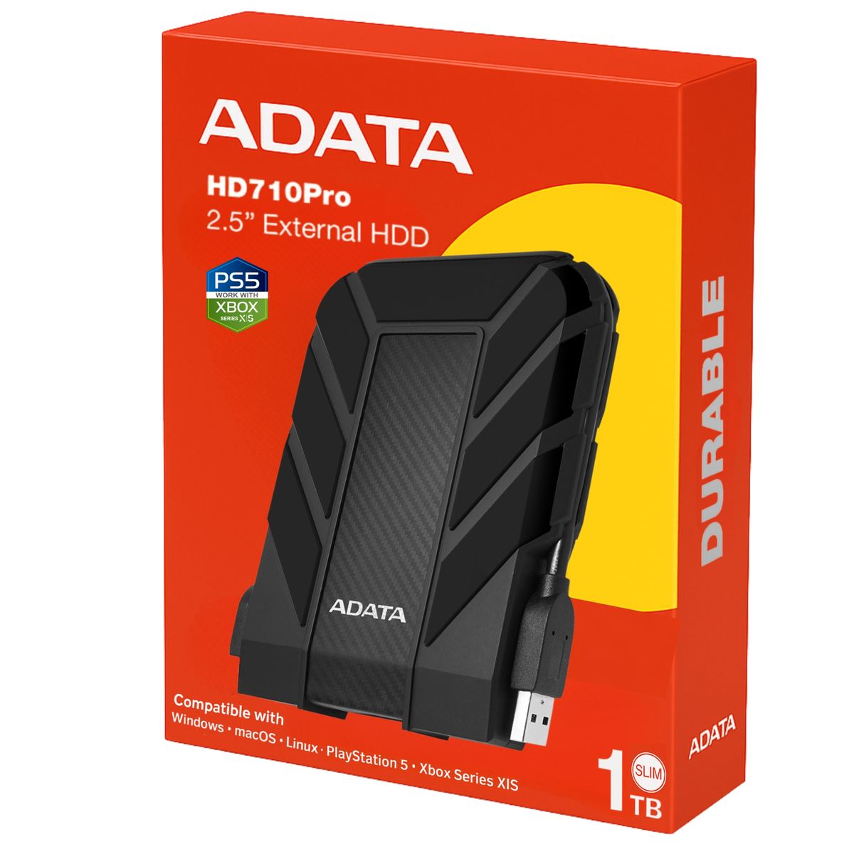 ADATA - Disco Externo Adata 1Tb AntiGolpes/Waterproof HD710PRO Black