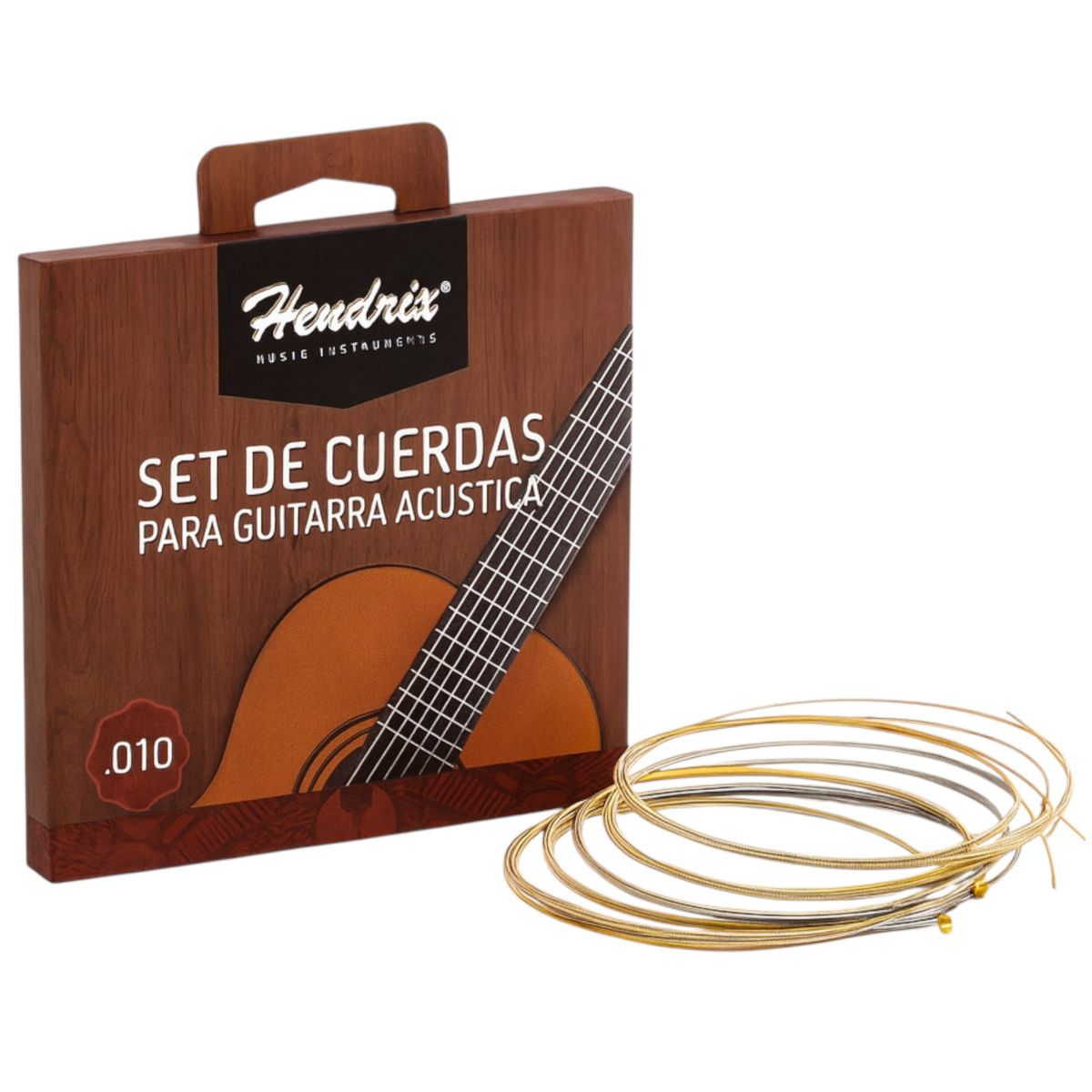 HENDRIX - Cuerda De Guitarra Acustica Metalicas Hendrix Hx0036 Pro.