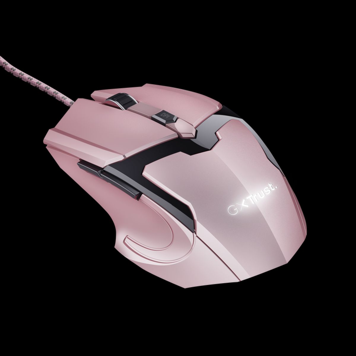 TRUST - Mouse Gamer Rosado Trust Gxt 101P Retro-iluminado