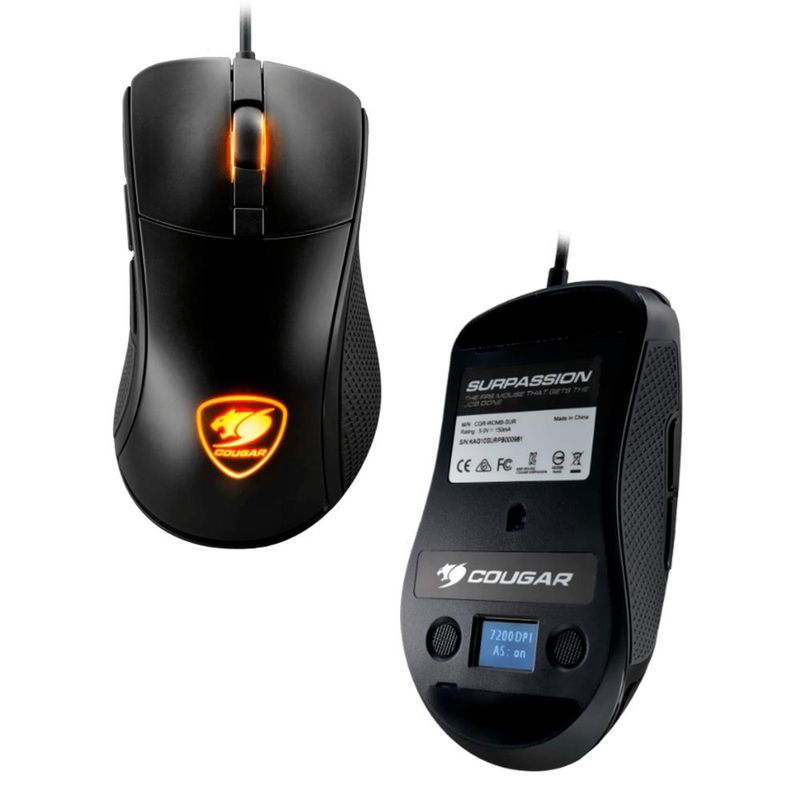 COUGAR - Mouse Gamer Cougar Surpassion + LCD Regulador DPI y HZ