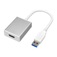 ULINK - Adaptador de Video USB 3.0 a HDMI Full HD 165 Mhz UL-USB3HD - Gris