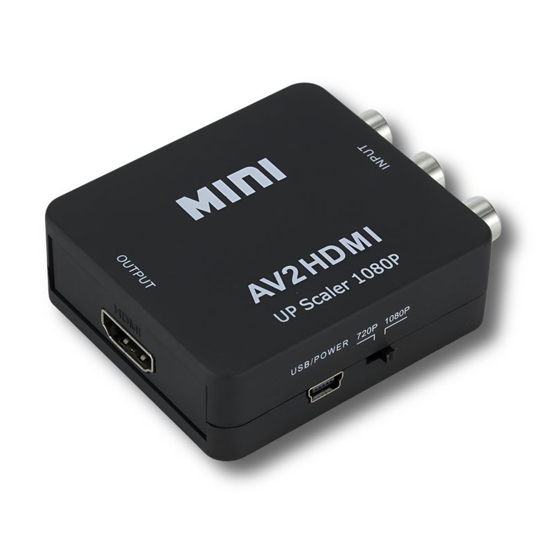 ULINK - Conversor de Entrada RCA a Salida HDMI Full HD 1080p - Negro
