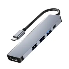ULINK - Hub Multipuerto Type-C (5en1) Pro HDMI 4K PD 100W + USB 3.0