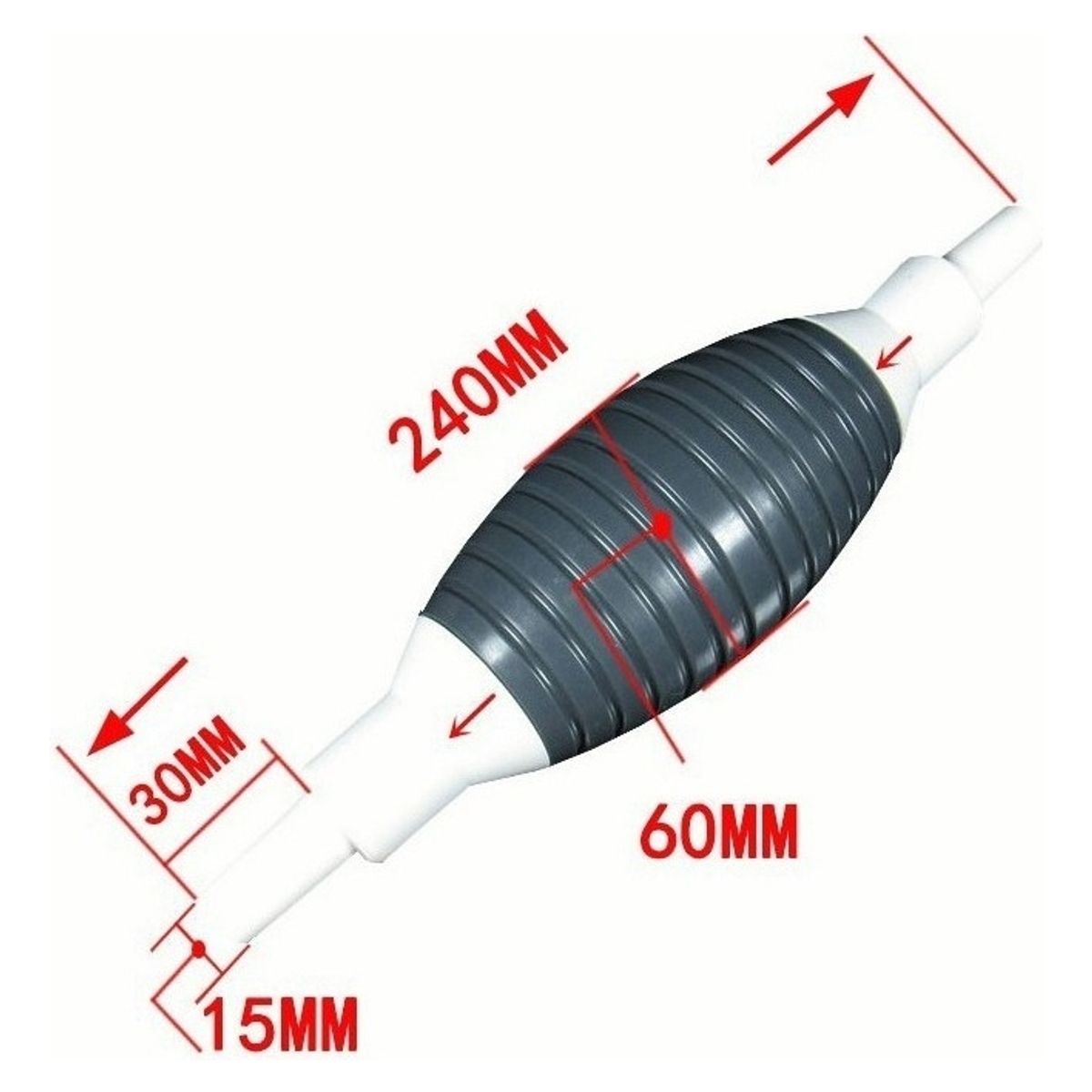 U BUY - Manguera De Sifón Gasolina De Mano Bomba Portátil Manual 2m