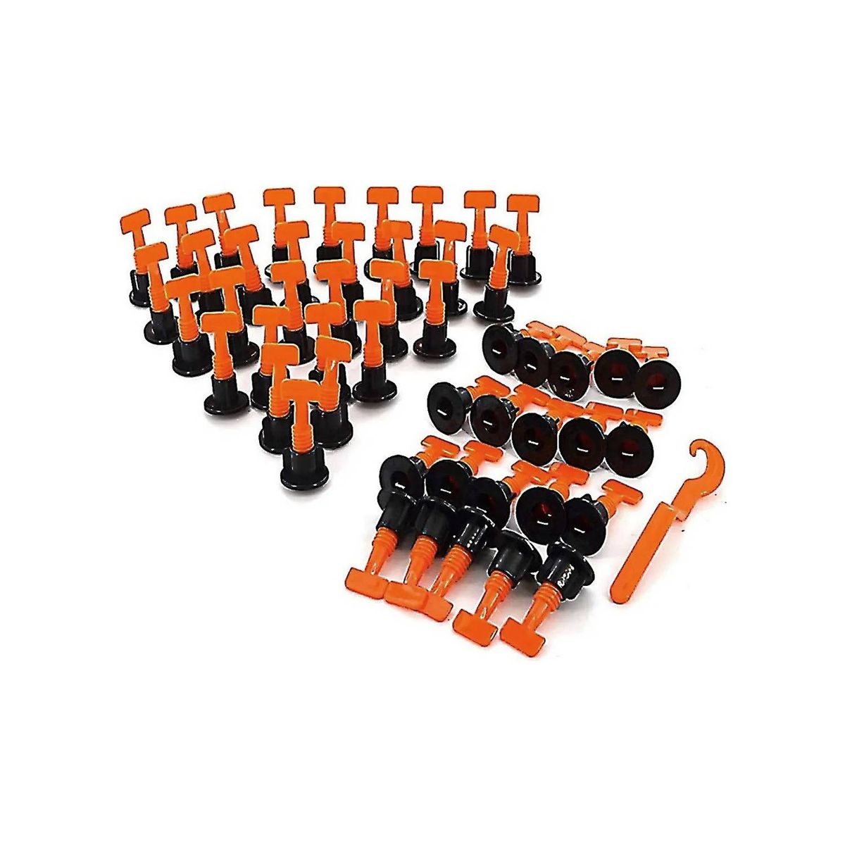 U BUY - Kit Nivelador Cerámicas Reutilizables 50 Piezas + Llave