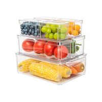 Organizador Refrigerador Cocina Set 7 Contenedores Con Tapa
