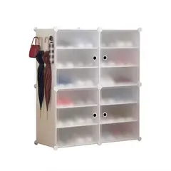 U BUY - Zapatero 2 Columnas 6 Capas 4 Puertas