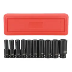 U BUY - Juego Set Dados De Impacto 1/2, 10 Piezas De 10 A 24 Mm