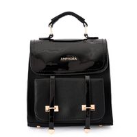 Mochila con tapa kelly pequeña negro