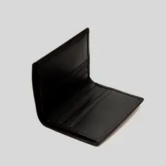 TRAUKO - Billetera Hombre Cuero Negro Baku