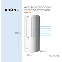 AIRE ACONDICIONADO VENTANA PREMIUM KHÖNE 8000 BTU