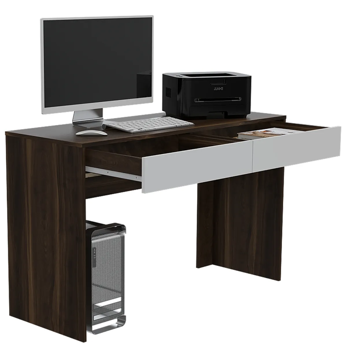 FMFURNITURE - Escritorio Acre - Marron Blanco…