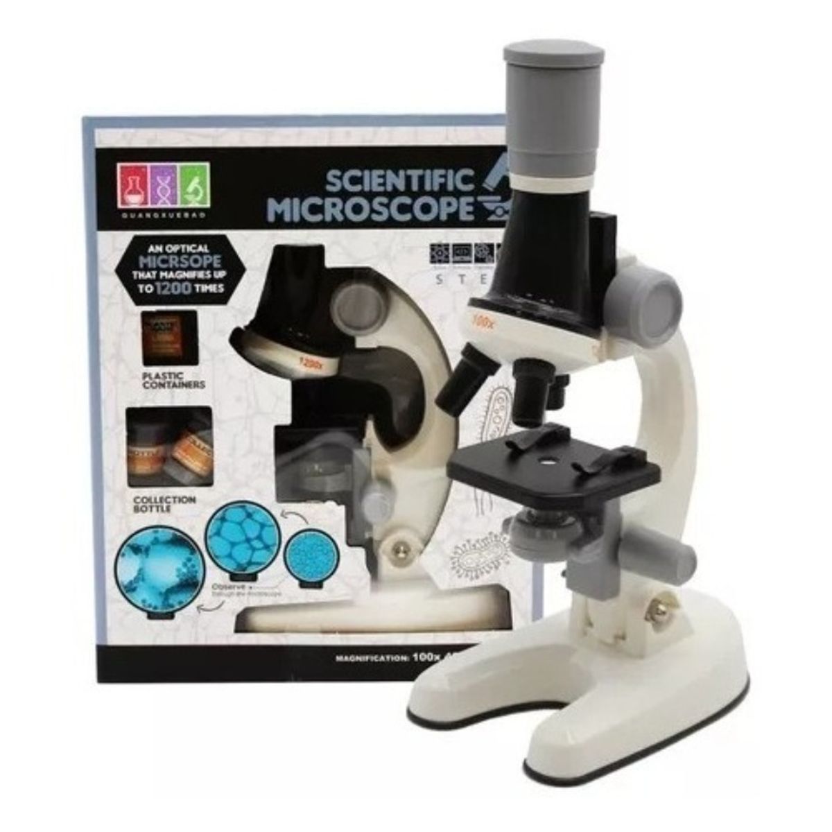 U BUY - Kit De Ciencia Para Niños Microscopio Juguete Educativo