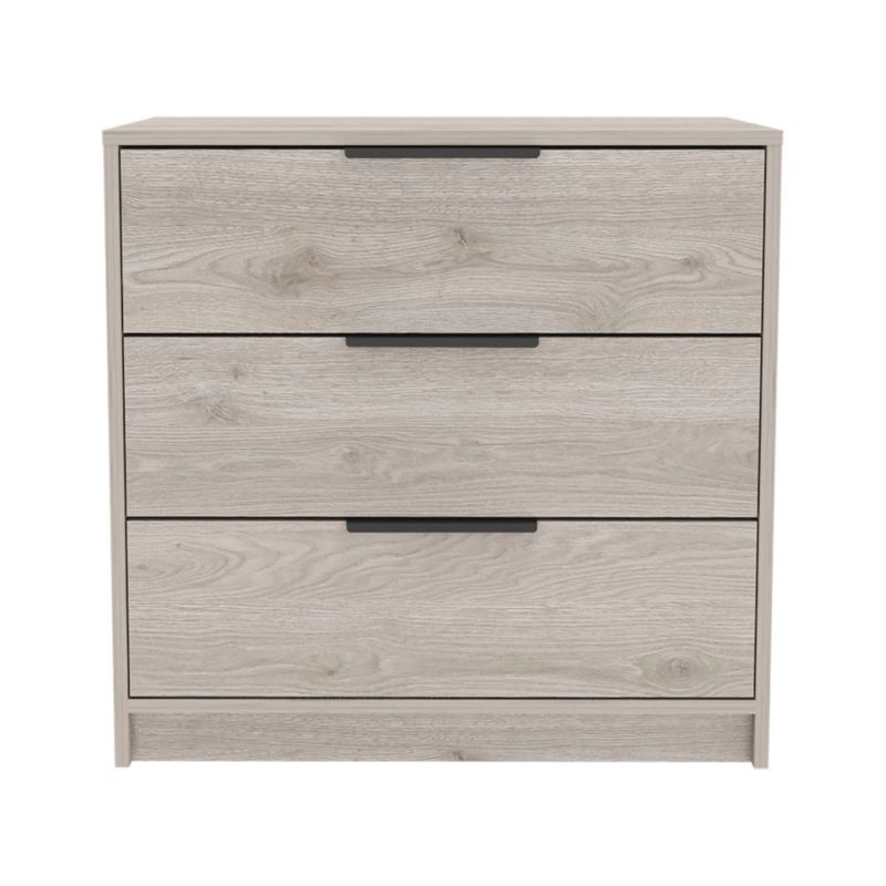 FMFURNITURE - Comoda 3 Cajones - Café Claro 68.7x70x41.3 cm