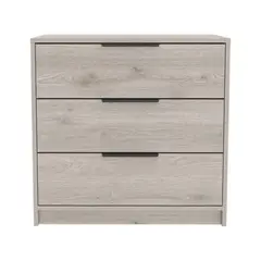 FMFURNITURE - Comoda 3 Cajones - Café Claro 68.7x70x41.3 cm