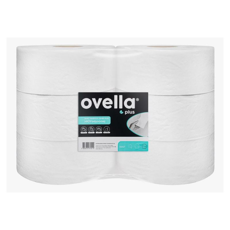 GENERICO - Papel higiénico 300 mts x 6 Ovella (1800 mts)