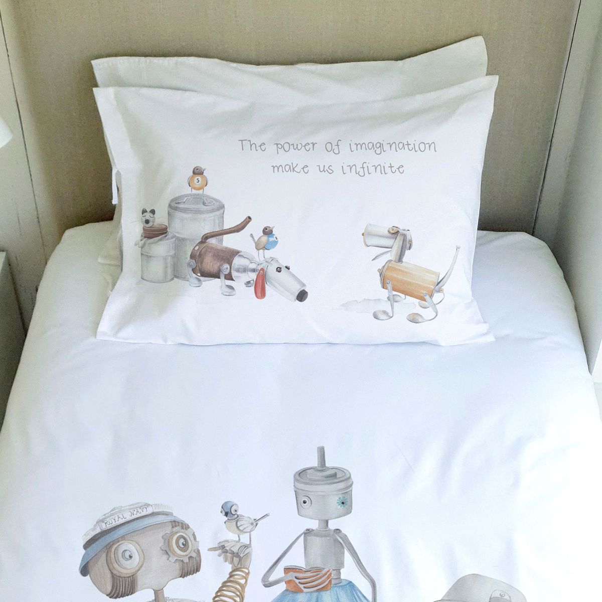 MARGARITA SCHEEL BY CASA ALVARINHO - Cubreplumón Kids 1,5 Plazas Robots