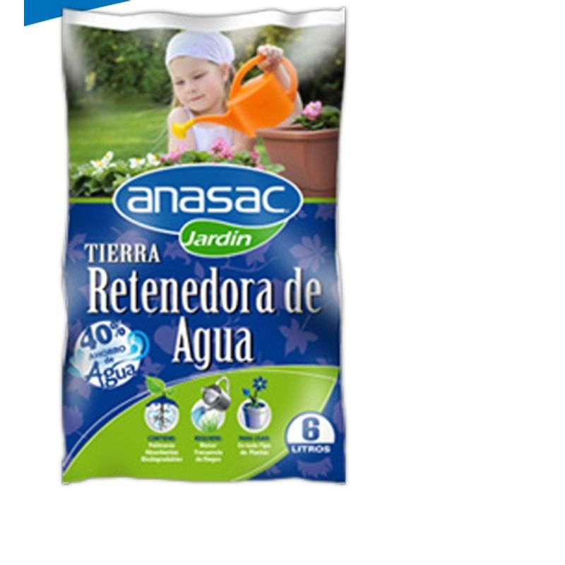 ANASAC - TIERRA RETENEDORA DE AGUA 6 LTIROS