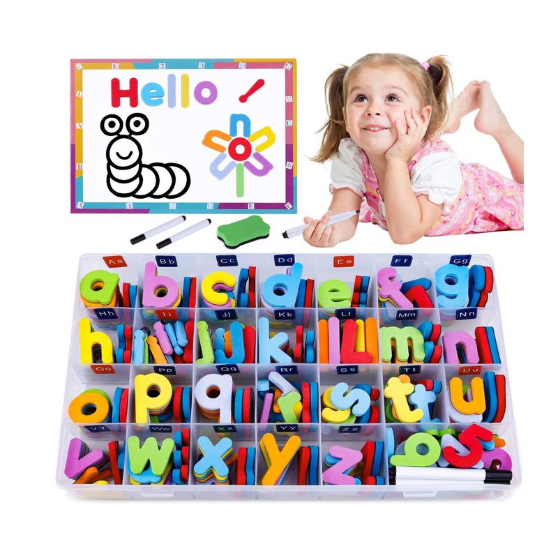 GENERICO - Juego Magnético de letras, números y signos 225 Pcs-