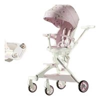 Coche De Paseo 360° Con Mesita Rosado