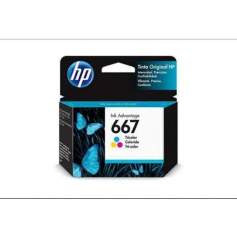 HP - Tinta HP 667 Tricolor Original 3YM78AL