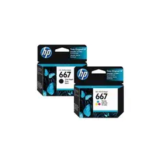 HP - Pack Tintas 667 Negro - Color Original