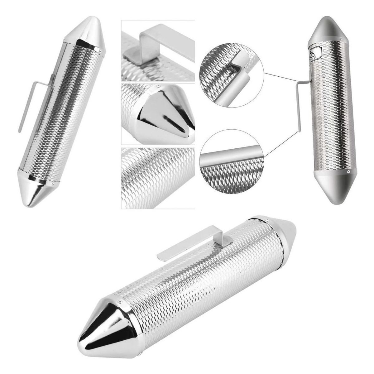 U BUY - Guiro Torpedo  Torpedo Metálico + Peine Instrumento Musical