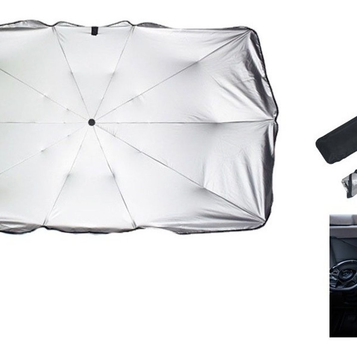 U BUY - Quitasol Parasol Parabrisas Vehiculos Auto Cubre Sol