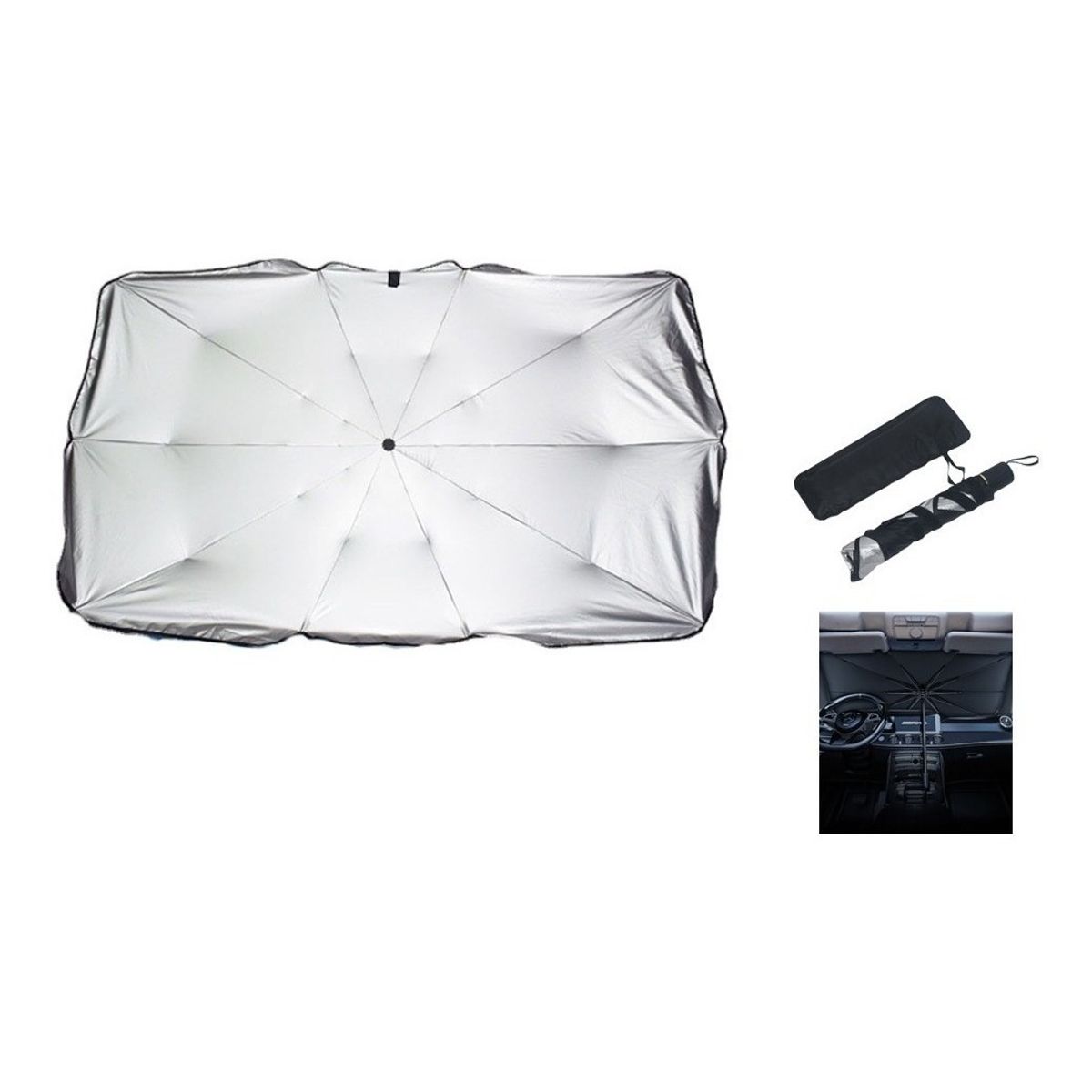 U BUY - Quitasol Parasol Parabrisas Vehiculos Auto Cubre Sol