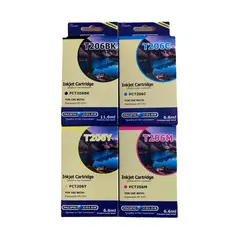 PACIFIC COLOR - Pack 4 Tintas Epson 206 Alternativo para XP-2101