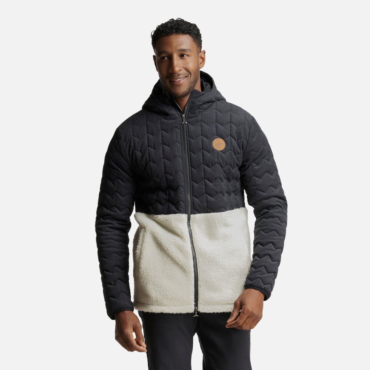 HAKA HONU - Chaqueta Hombre Noes-Ni Negro Crema Haka Honu