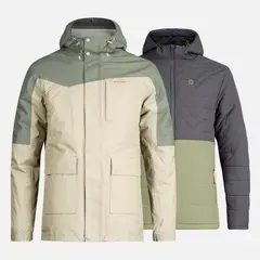 HAKA HONU - Chaqueta Hombre Perro Guapo Verde Militar Haka Honu.-