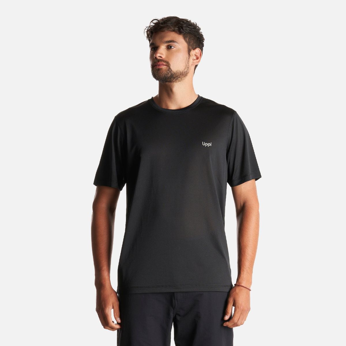 LIPPI - Polera Hombre Core Q-Dry T-Shirt Negro Lippi