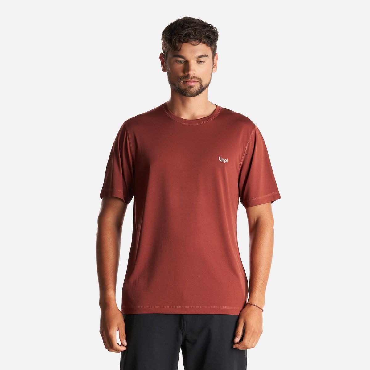 LIPPI - Polera Hombre Core Q-Dry T-Shirt Vino Lippi