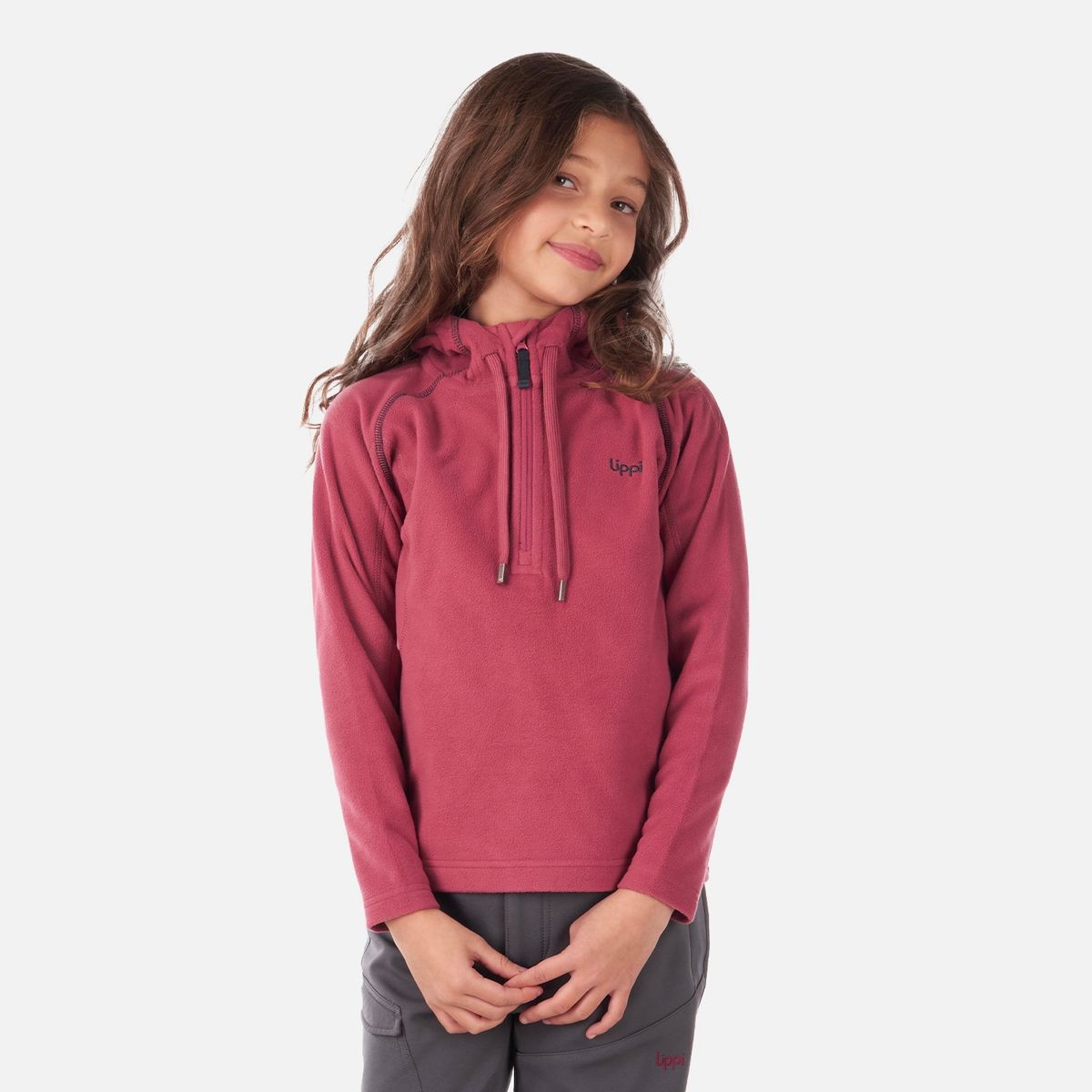 LIPPI - Chaqueta Niña Cold Day Therm-Pro Hoody Jacket Rosa Oscuro Lippi