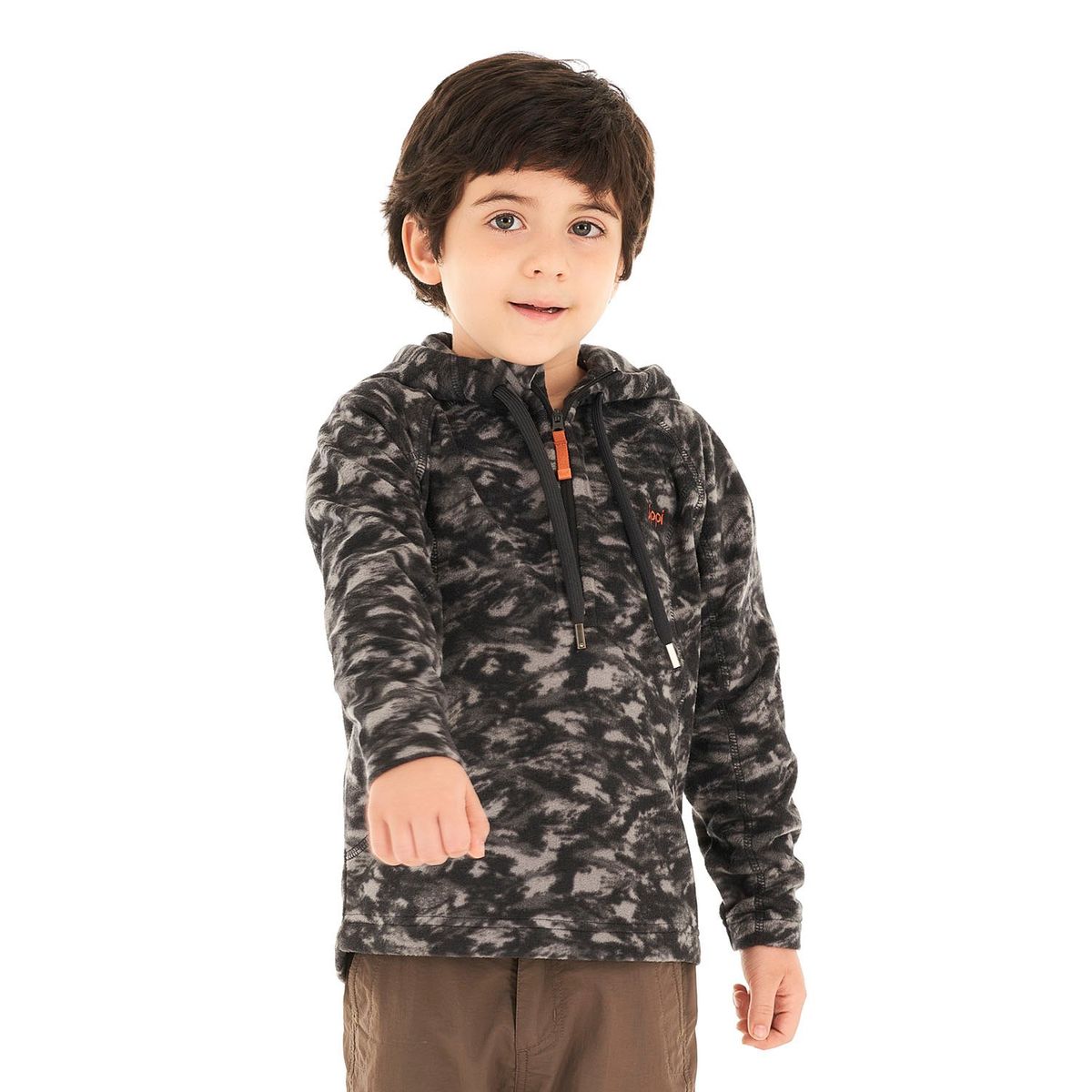 LIPPI - Chaqueta Niño Cold Day Therm-Pro Hoody Jacket Print Gris Lippi