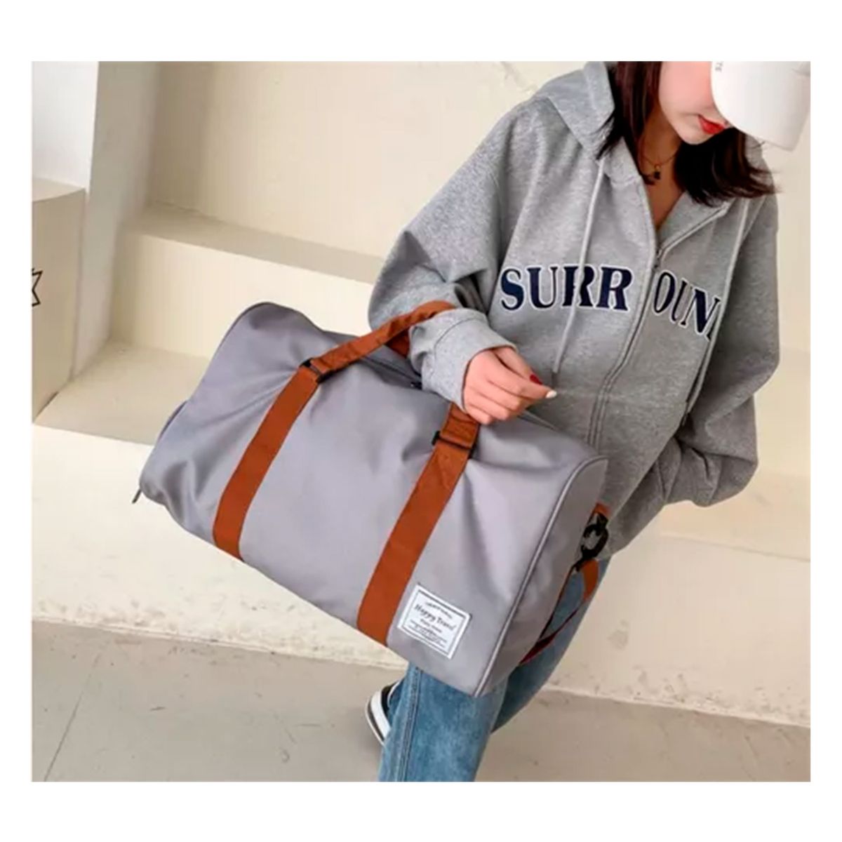 GENERICO - Bolsa Para Viaje Y Deporte Gris