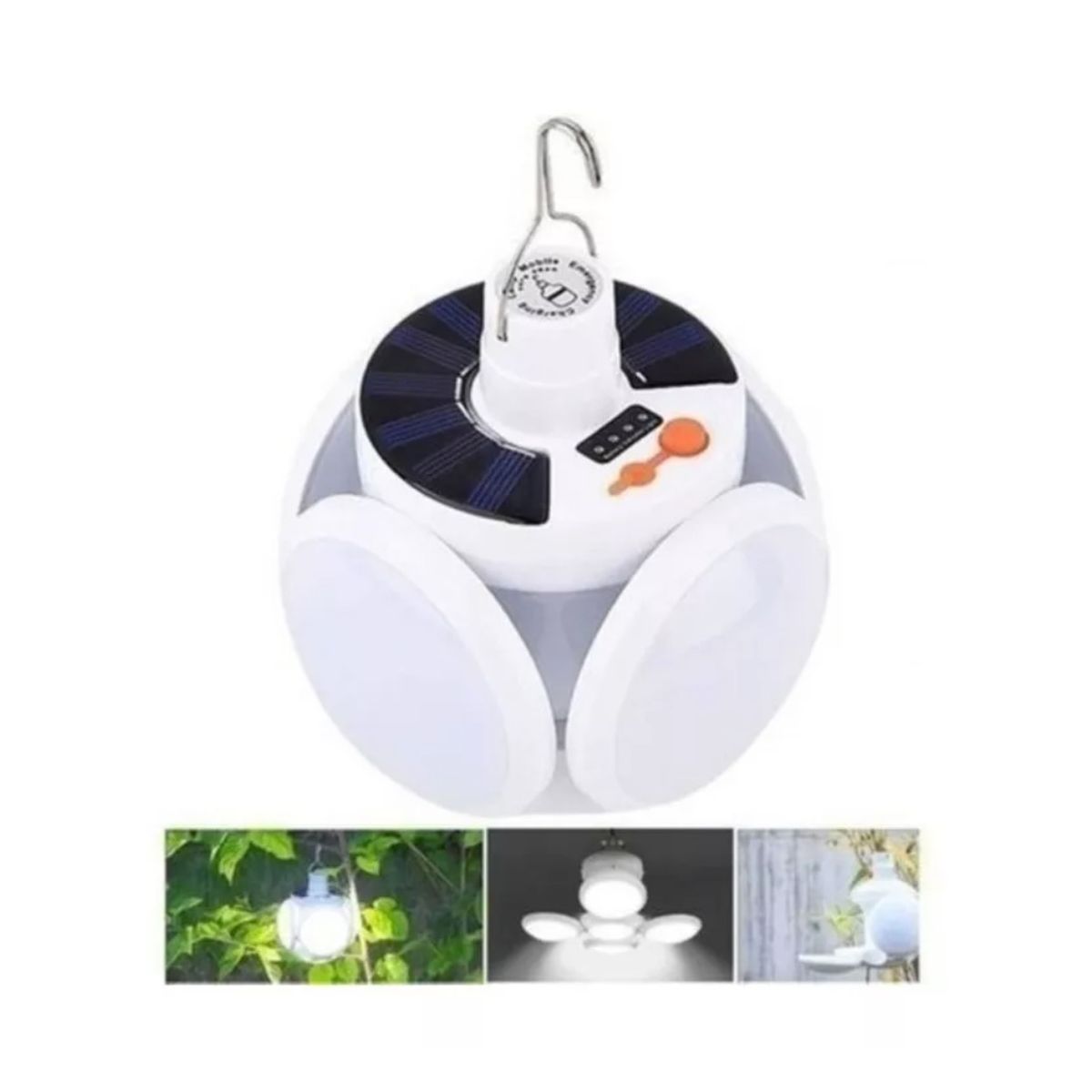 GENERICO - Ampolleta Solar Led De Emergencia Recargable / 40 W Plegable