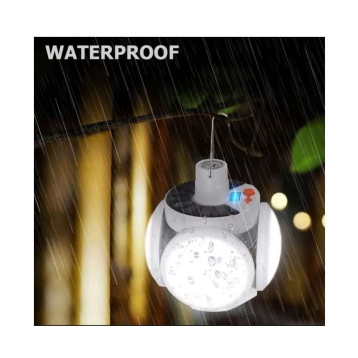 GENERICO - Ampolleta Solar Led De Emergencia Recargable / 40 W Plegable