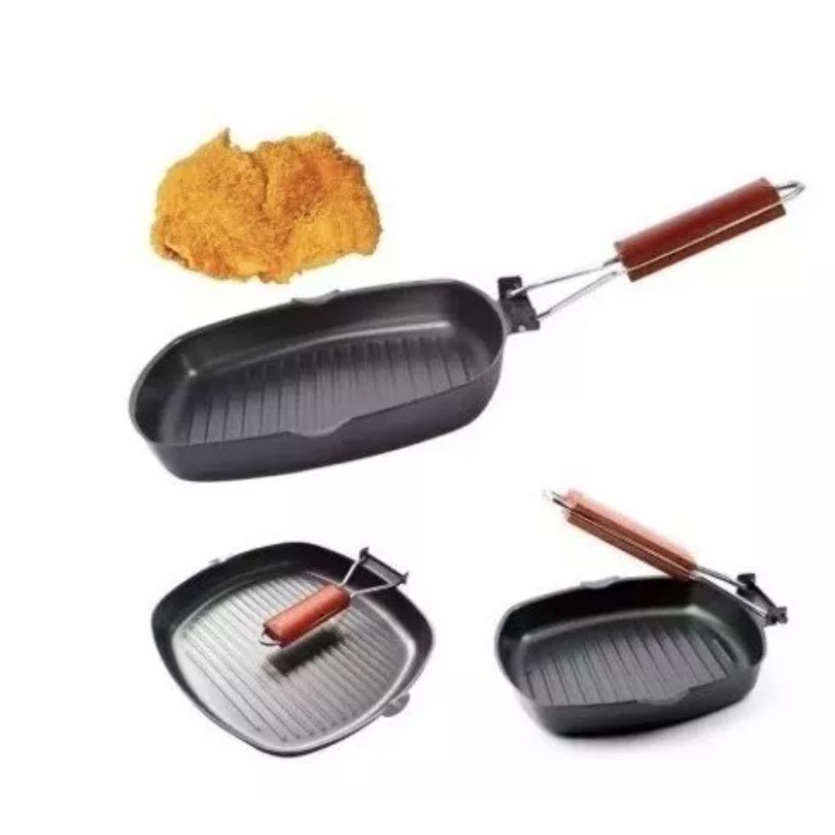 GENERICO - Sartén Antiadherente Tipo Parrilla Plancha Grill 20cm