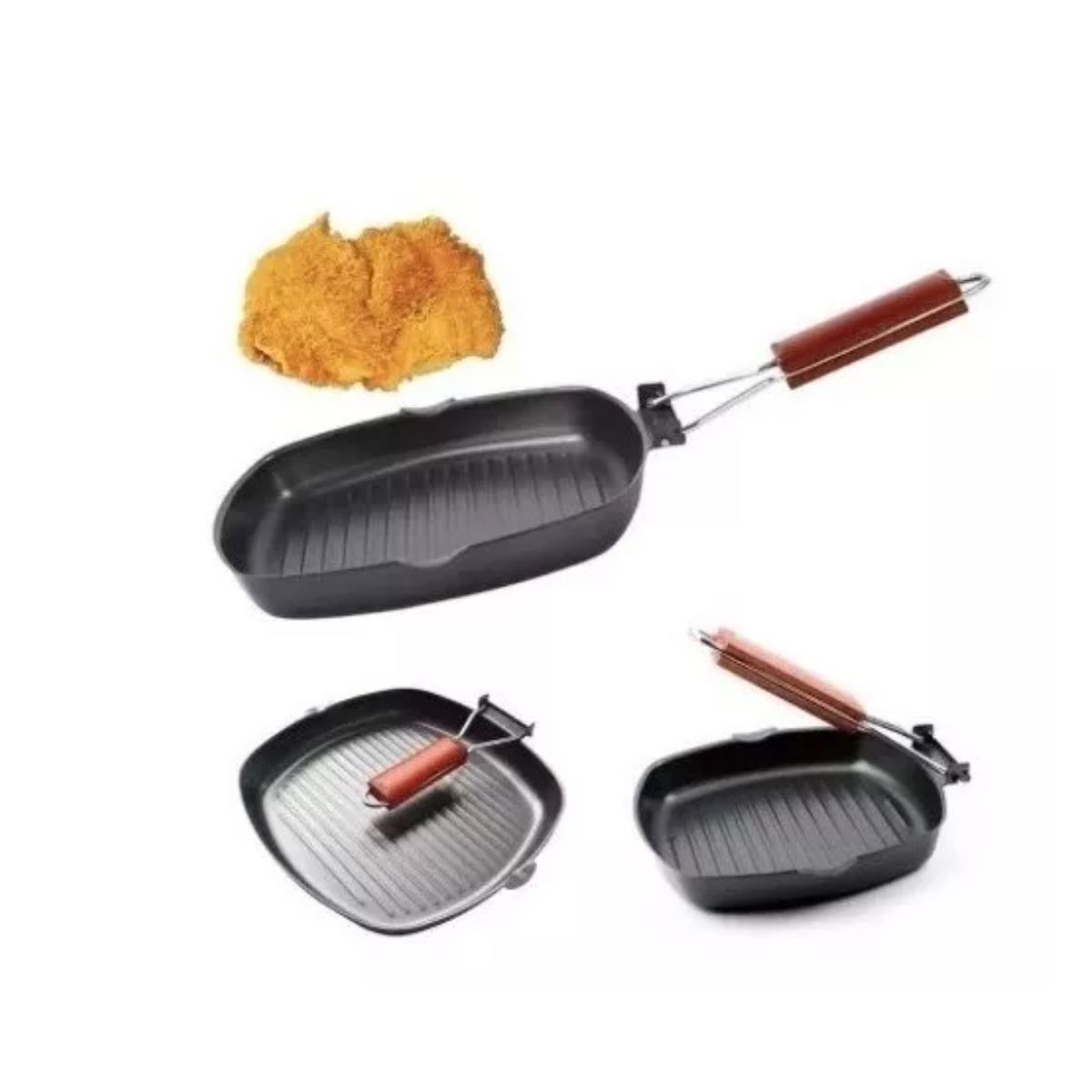 GENERICO - Sartén Antiadherente Tipo Parrilla Plancha Grill 20cm