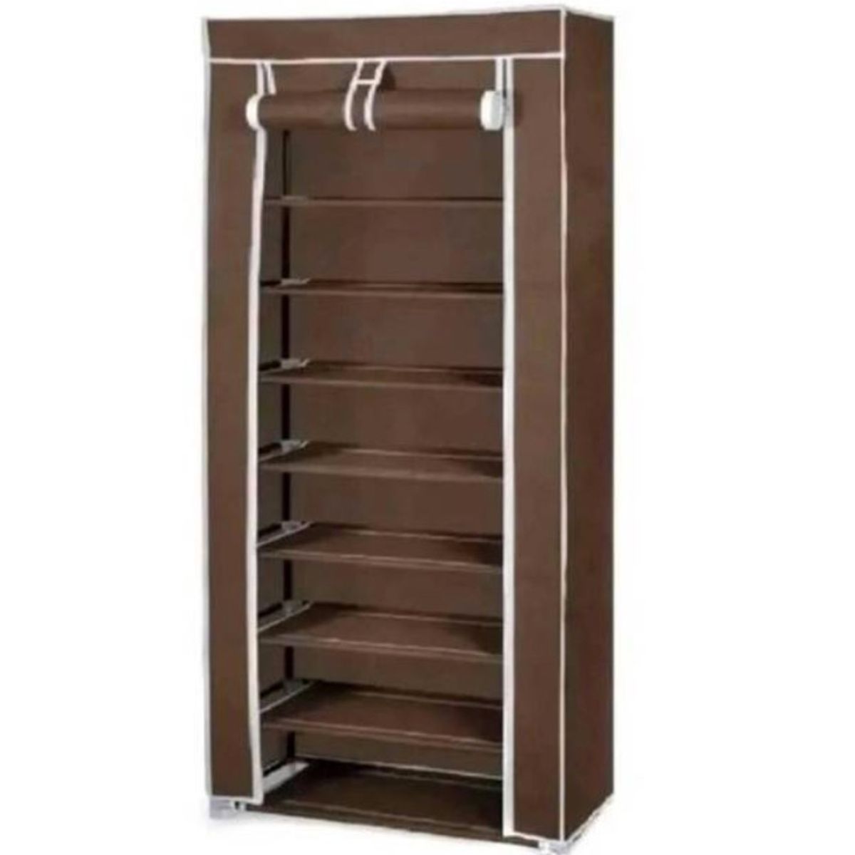 GENERICO - Organizador De Zapatos Armable Zapatero 9 Pisos Café