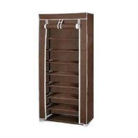 Organizador De Zapatos Armable Zapatero 9 Pisos Café