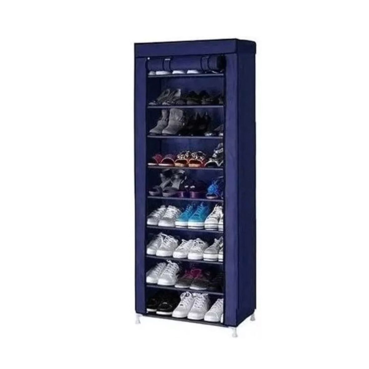 GENERICO - Organizador De Zapatos Armable Zapatero 9 Pisos Azul