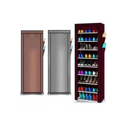 Imagen 2 del producto Organizador De Zapatos Armable Zapatero 9 Pisos Fucsia