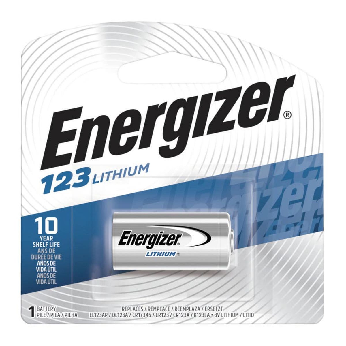 ENERGIZER - EL-123AP-BP 3VOLT. LITHIUM ENERGIZER