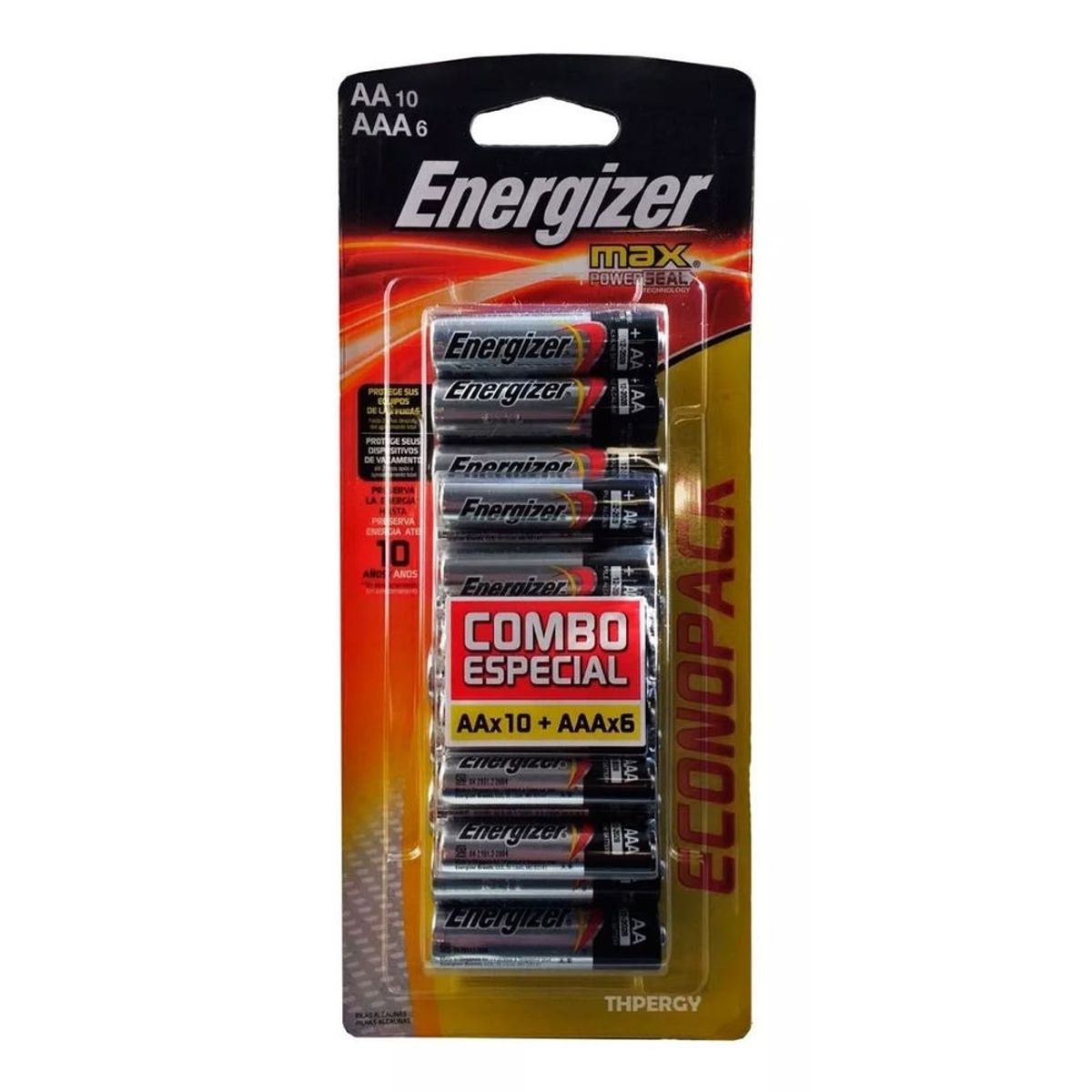 ENERGIZER - PACK PILAS AAX10+AAAX6 ENERGIZER