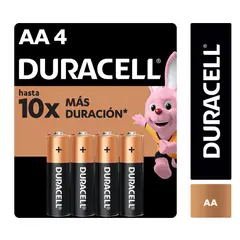 DURACELL - BLISTER PILAS ALCALINAS AAX4