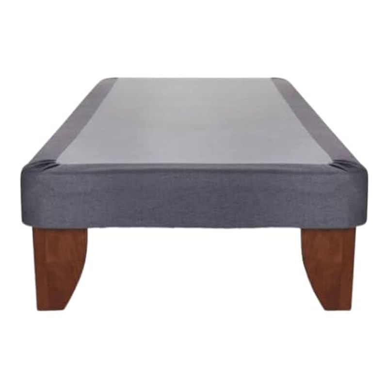 GENERICO - Base de cama Europea 1 Plaza 90x190cm LINO GRIS
